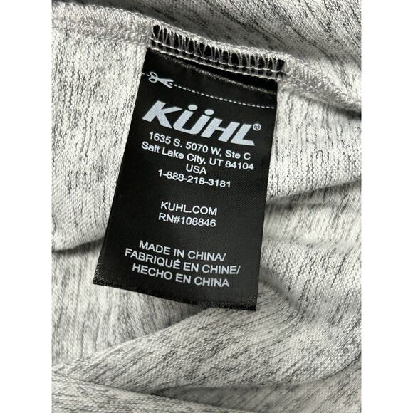 Kuhl Funnel Neck Lea Pullover Girls Kids Size M - 10 Gray with Pockets - Picture 4 of 6